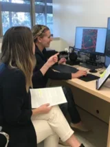 The team analyzing some data