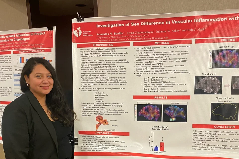 Congratulations to Samantha for her poster presentation at the AHA HSI Spring Symposium