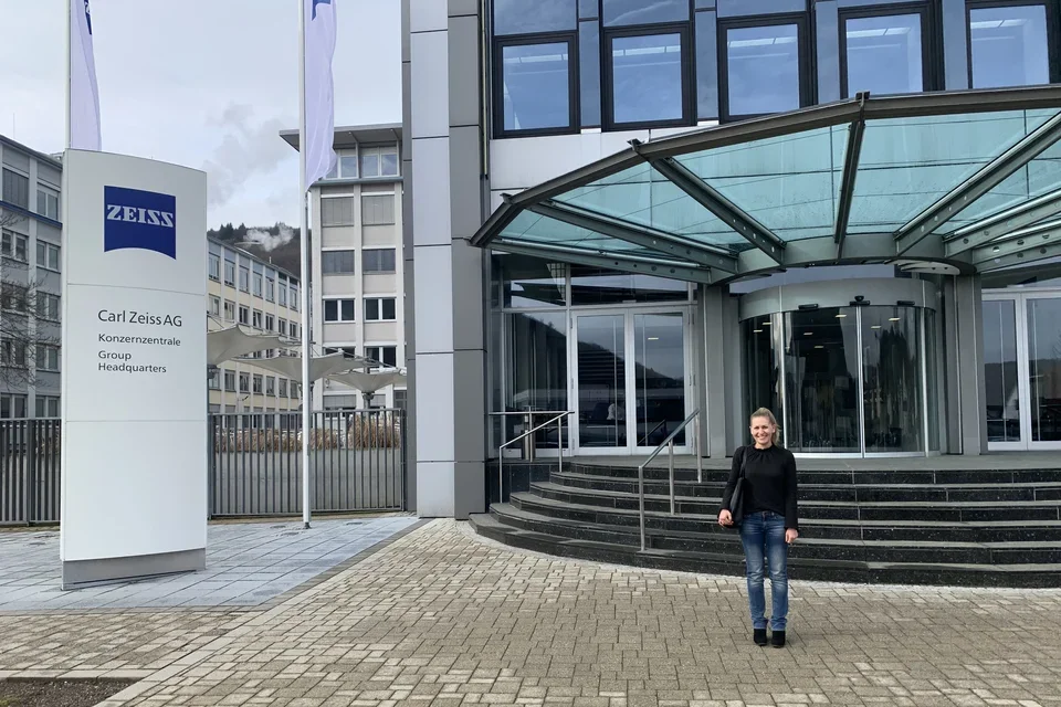 Julia visits Zeiss Headquarters in Oberkochen, Germany